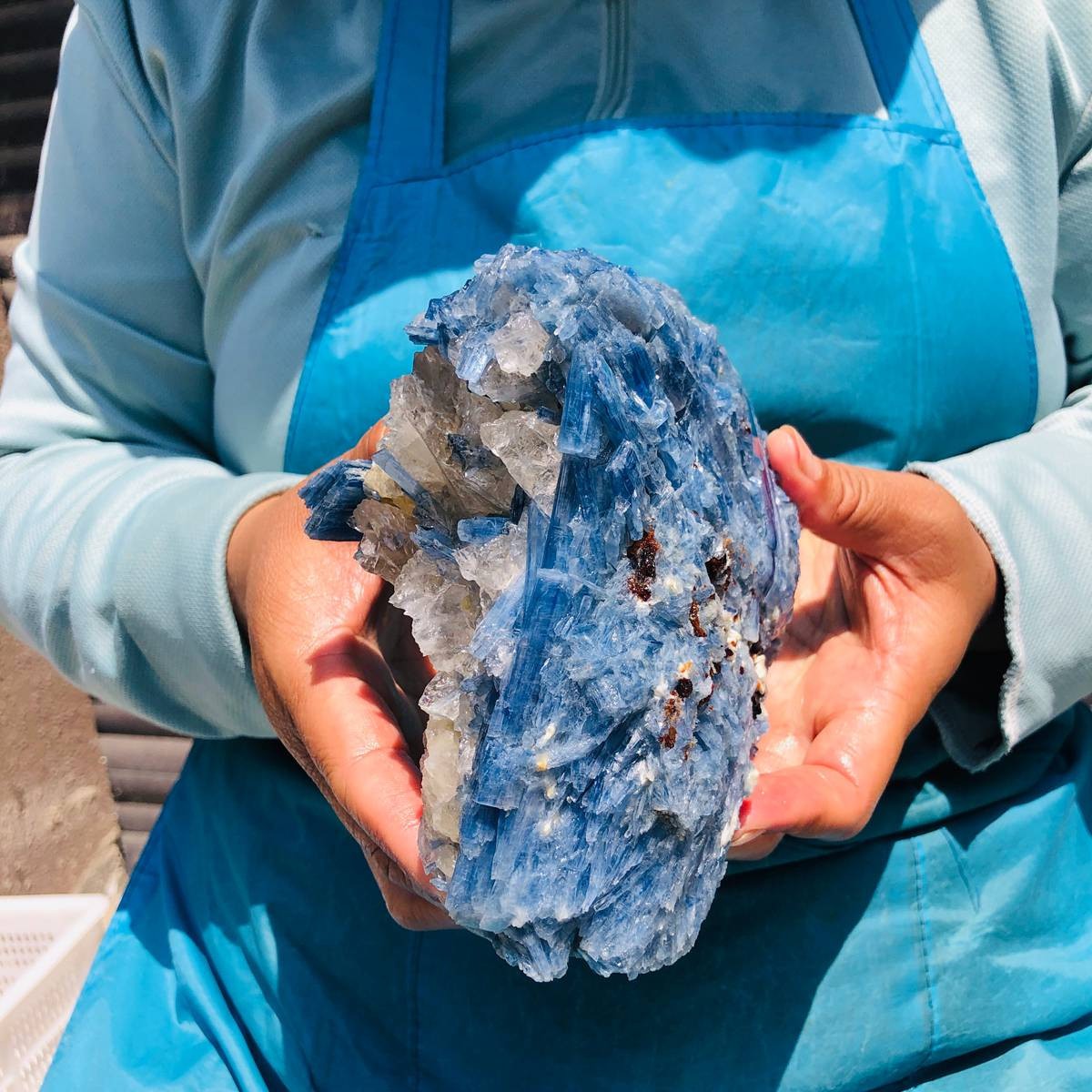 4.02LB Natural kyanite mineral quartz crystal specimen specimen healing decor