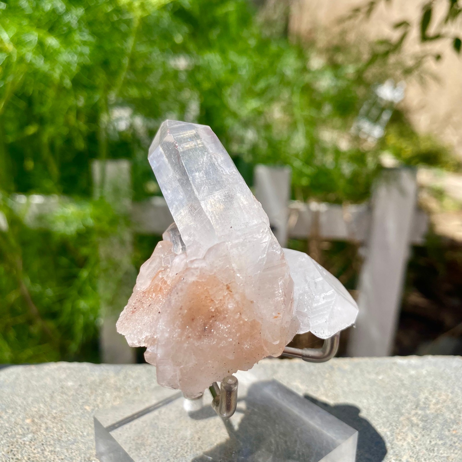 91G Natural Clear White Crystal Quartz Cluster Energy Healing Specimen