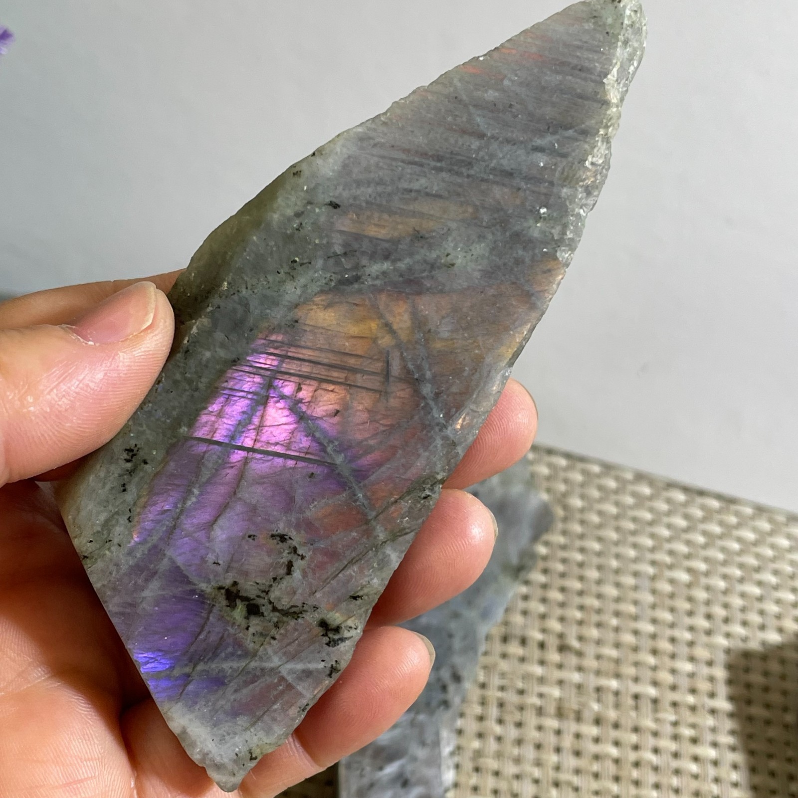 Natural Labradorite Crystal gemstone rough original Specimen 103g