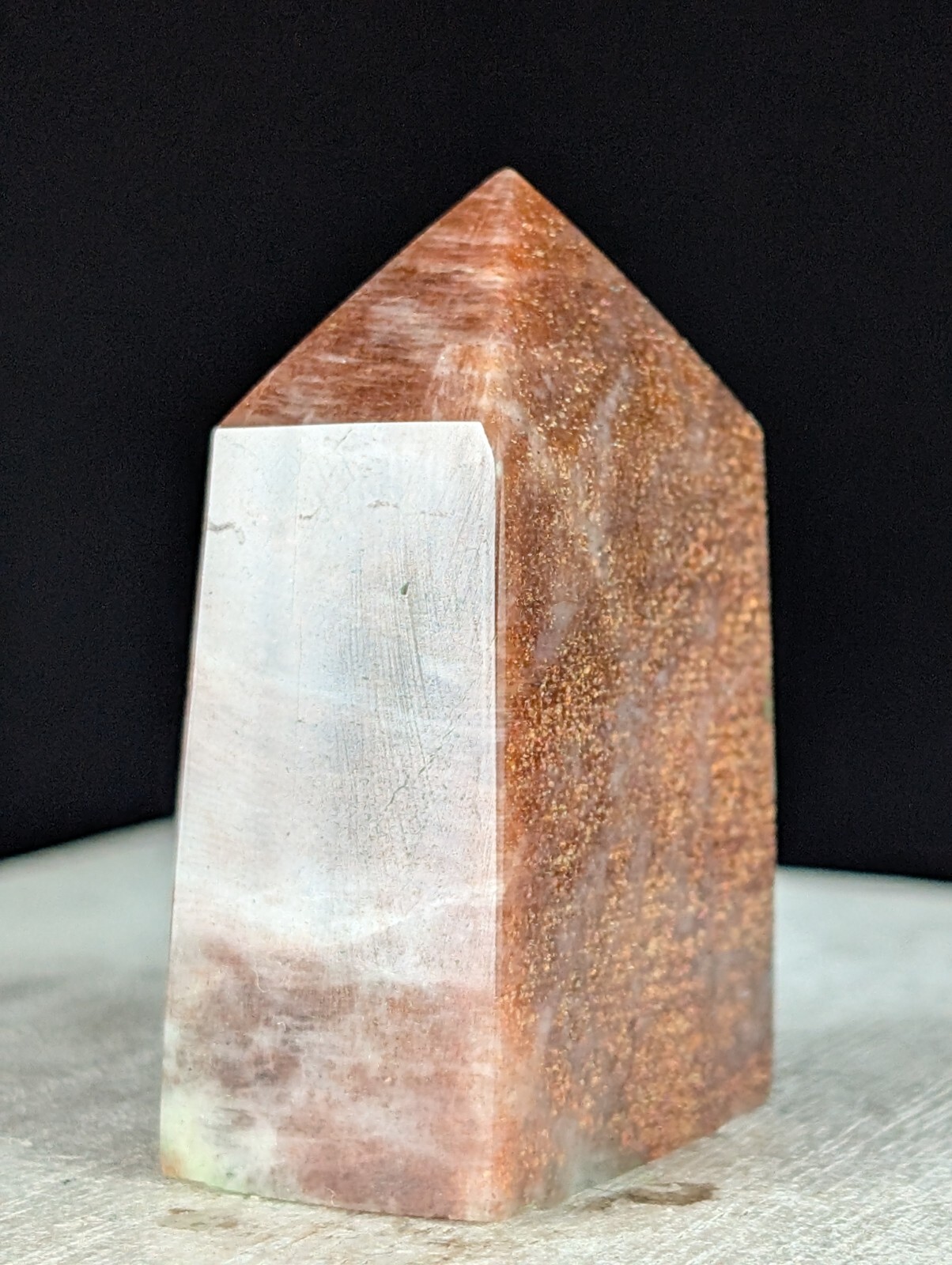 Sunstone Tower Crystal Point Gemstone Chakra Mineral Wand