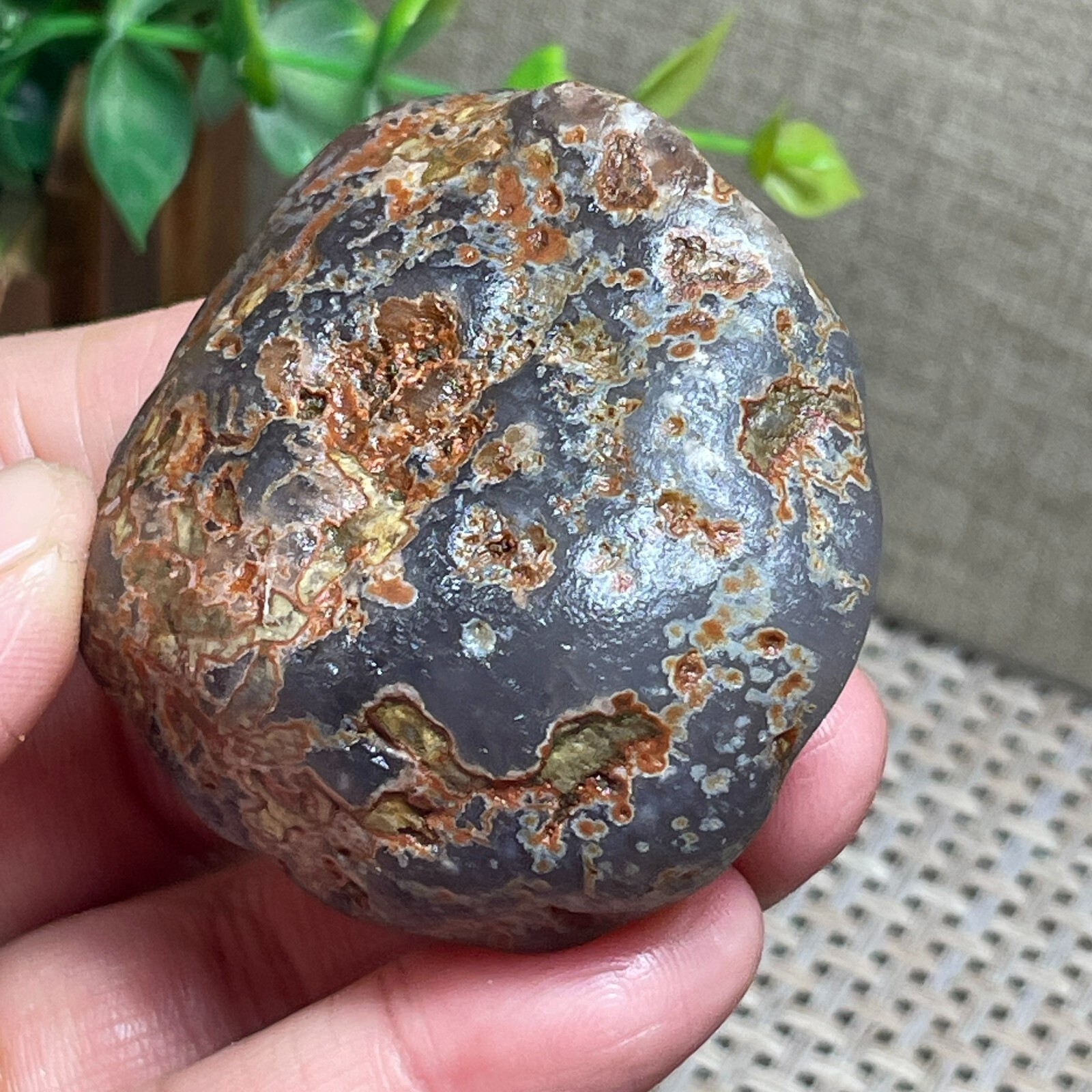 Raw Red Agate stone Chunk original stone Specimen Mineral crystal 84g AP247