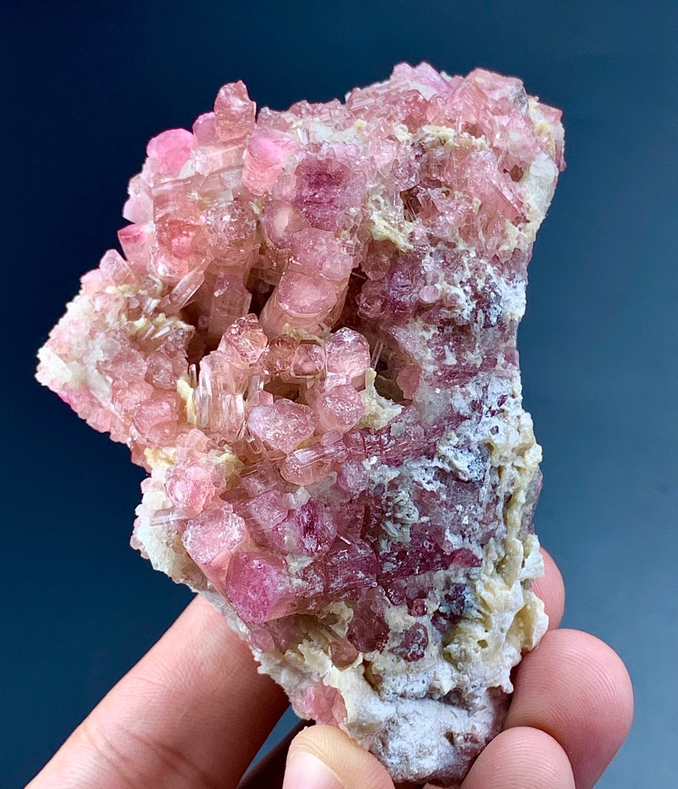 205 Gram pink Tourmaline Crystal specimen From Afghanistan