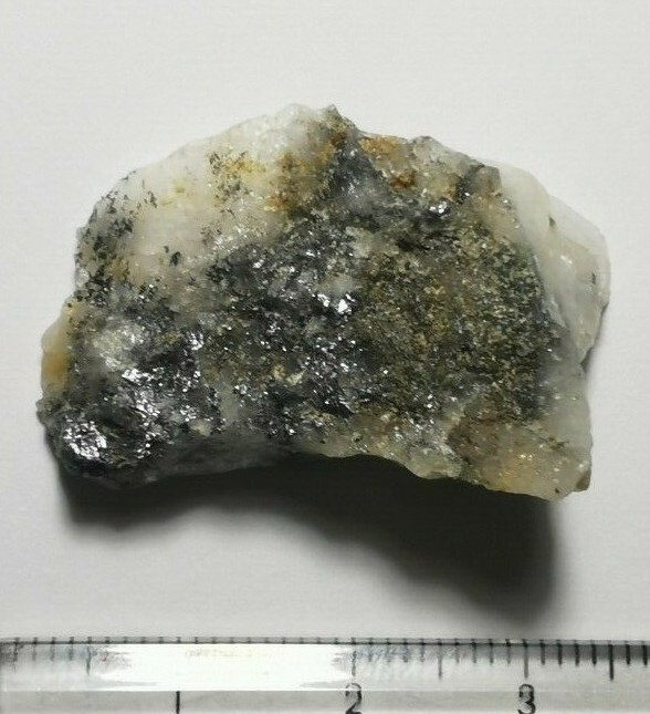 Native Natural Molybdenite In Quartz Vein From Thailand