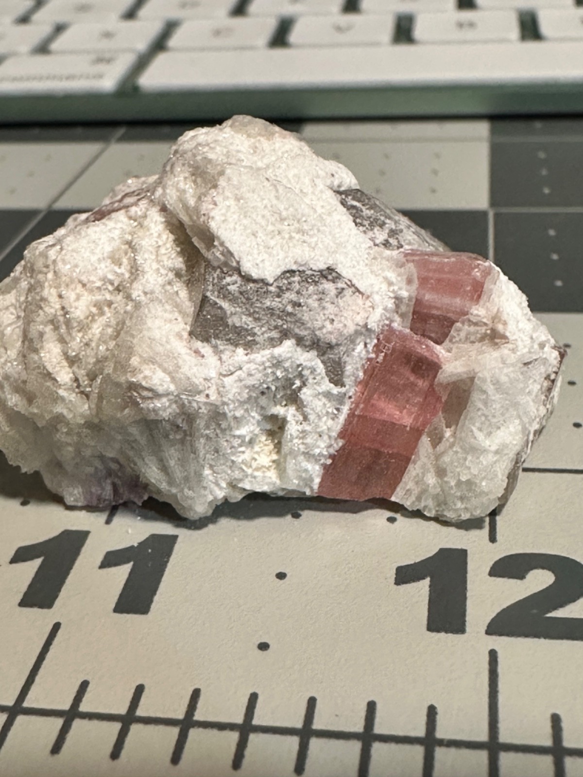 Pink Himalaya Tourmaline Crystals and Smokey Quartz Crystal 28.98g