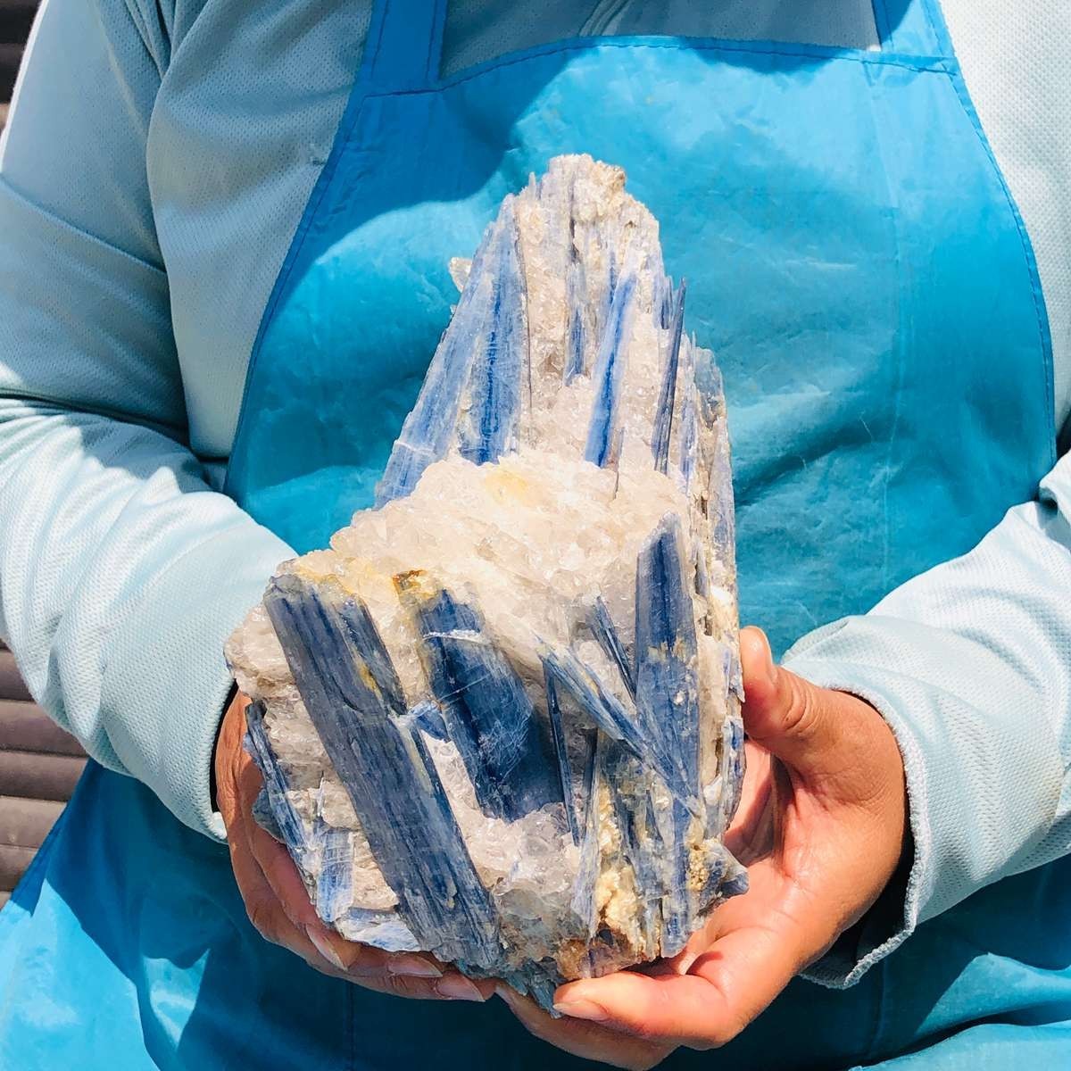 4.2LB Natural Blue Crystal Mineral Standard Rough Healing Specimen 5272