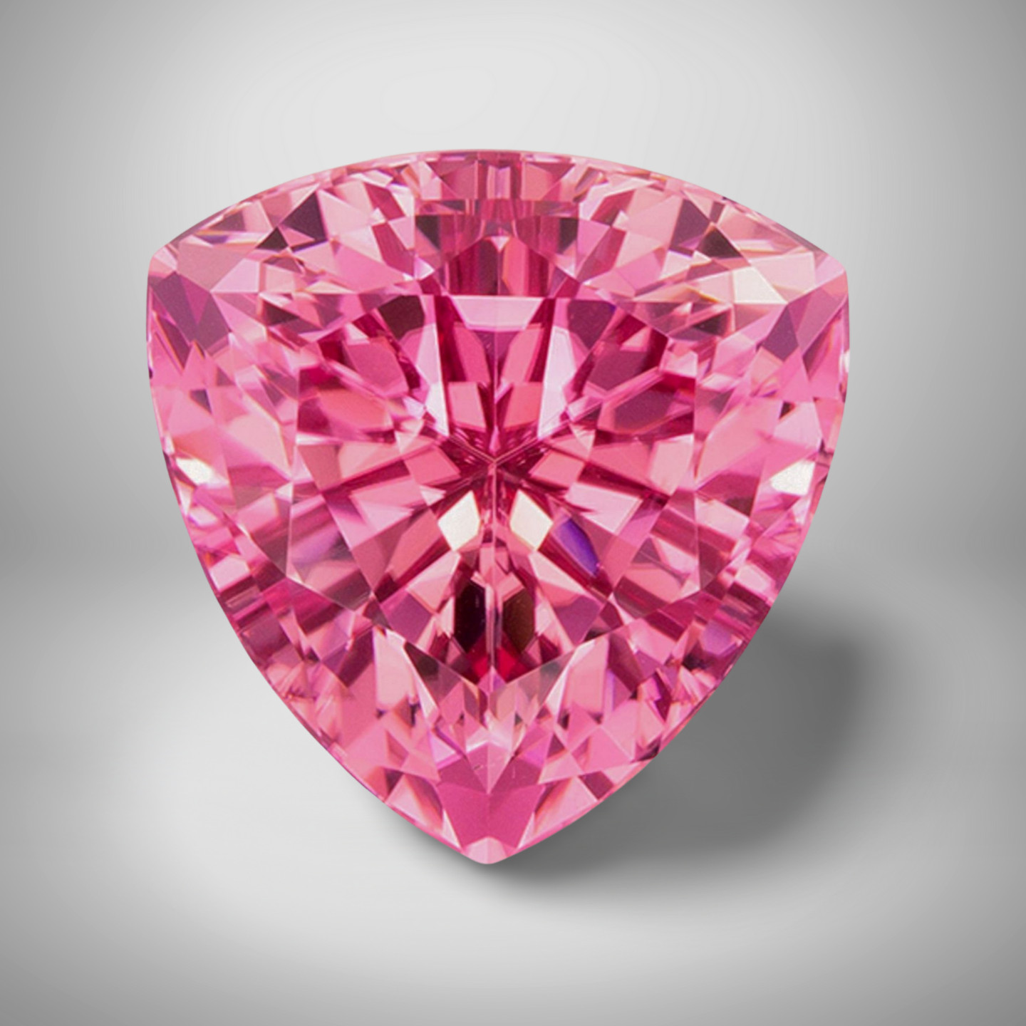 Pink Tourmaline Trillion Cut Gemstone 0.60 Cts – 6 mm Flawless Loose Gem