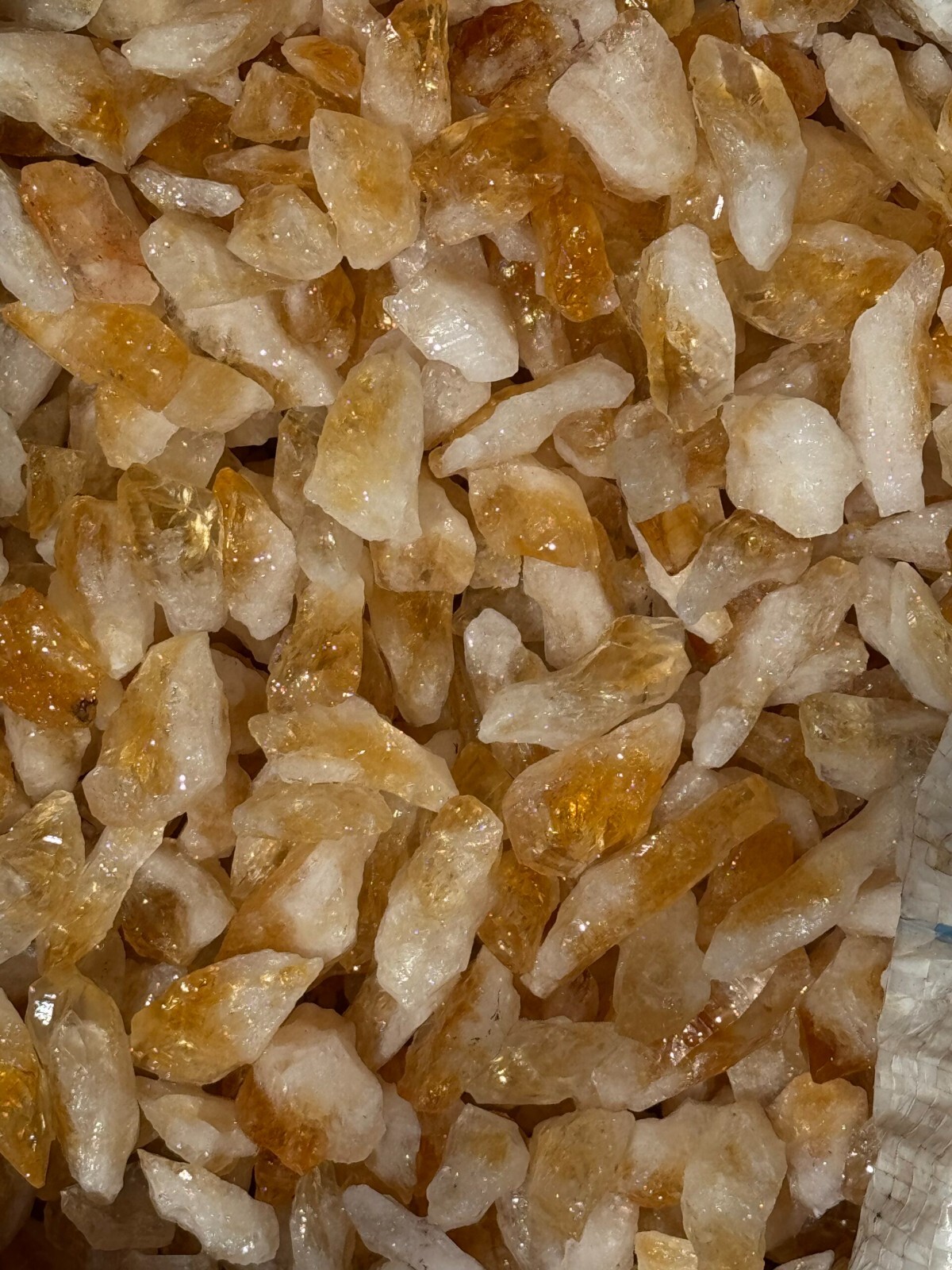 Citrine Points & Pieces 1/2 Lb Lots Natural Golden Yellow Crystals Uruguay