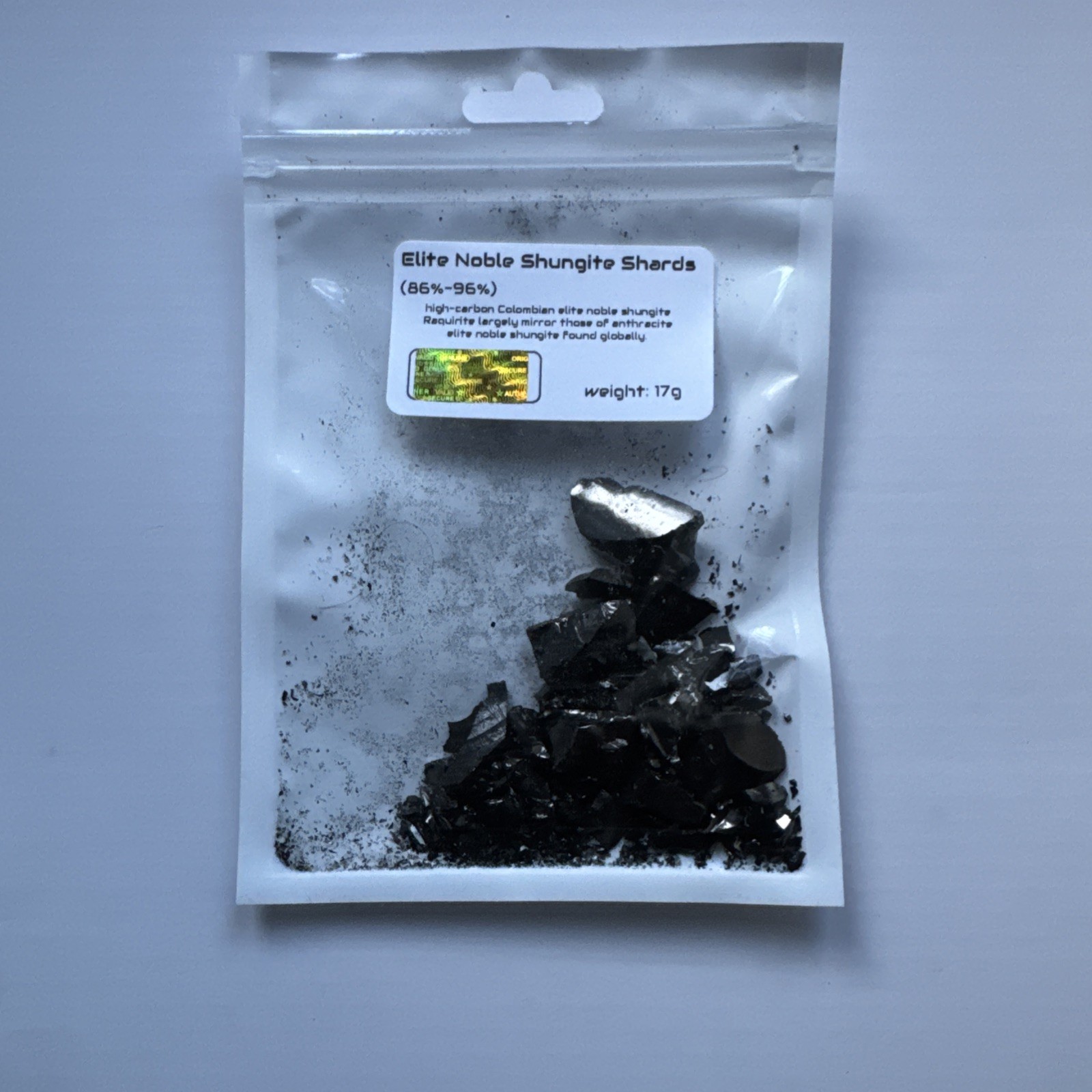 Elite Noble Shungite Shards 17g (86-96% Carbon) Columbia Genuine✅Authentic ✅