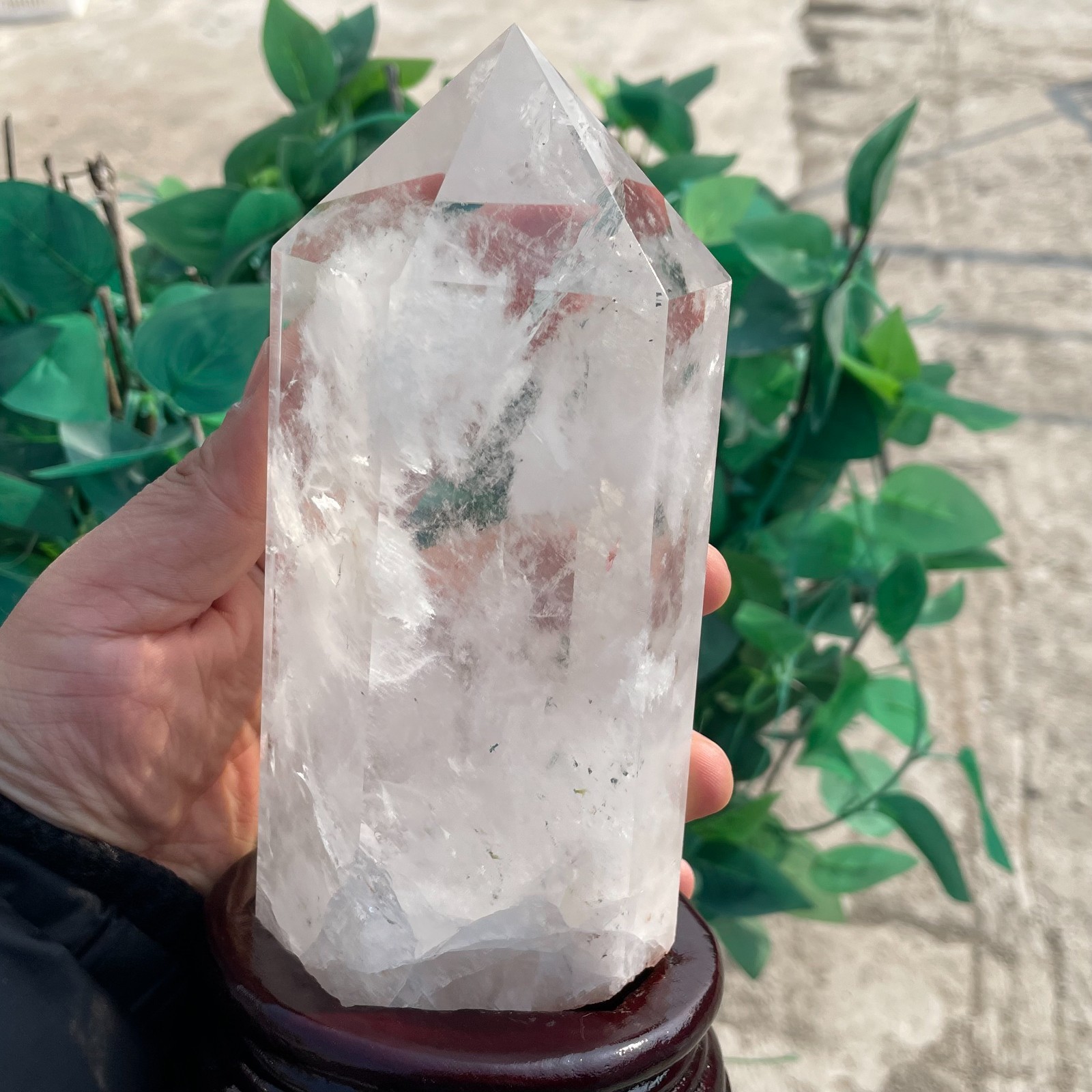 ALL 2.8LB Natural clear quartz Blue needle obelisk crystal point healing G6961