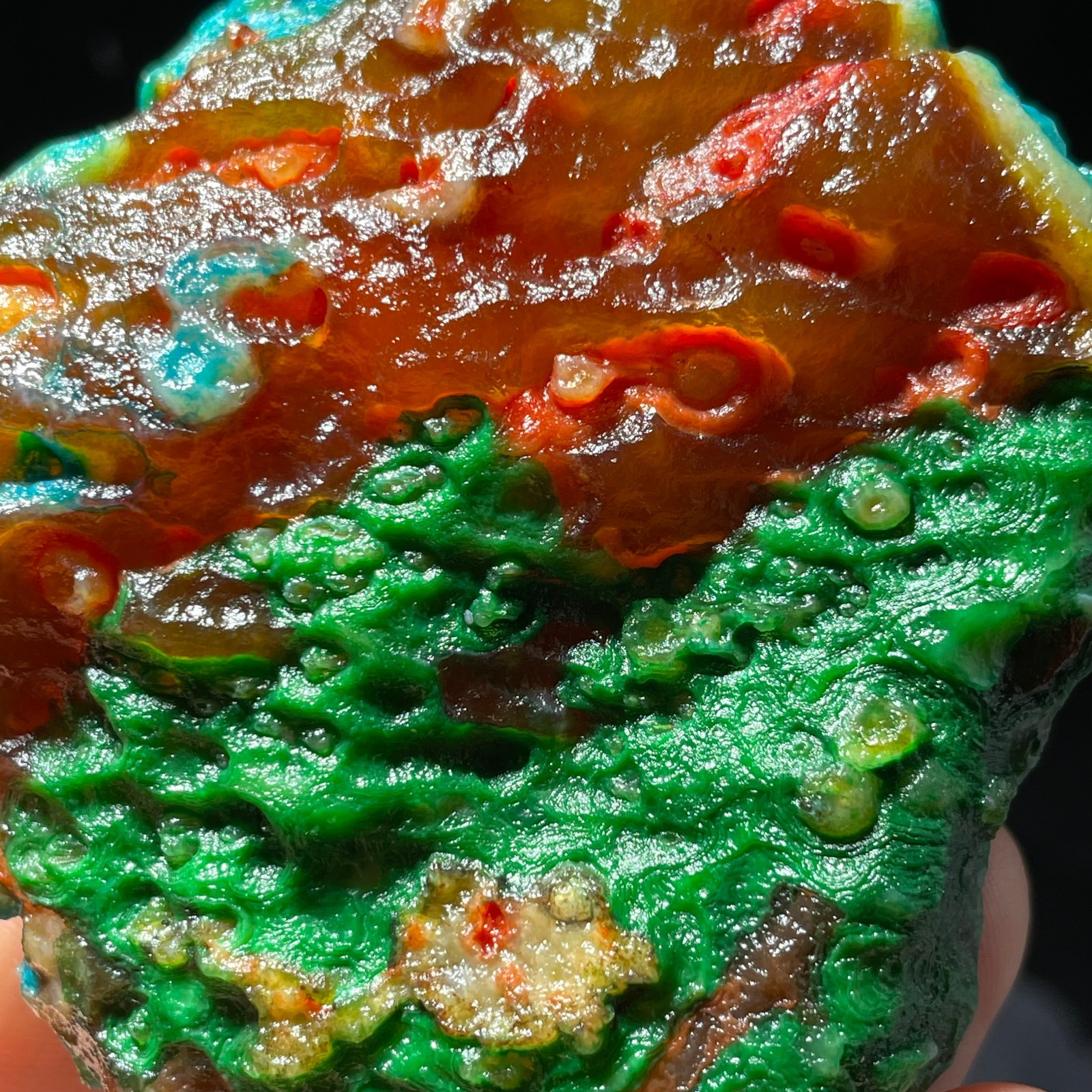 147g Rare Mongolia Gobi Agate Eyes Agate/stone Collection Specimen Healing G352