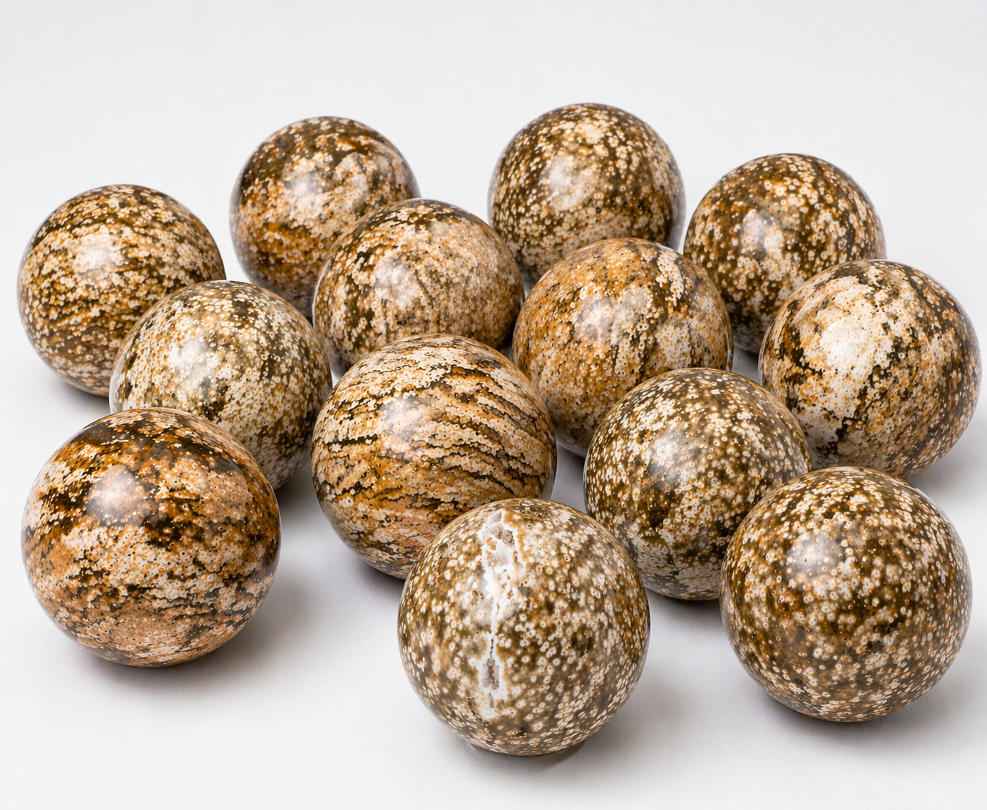 10KG (22 lb) Picture Jasper Sphere Bulk Lot