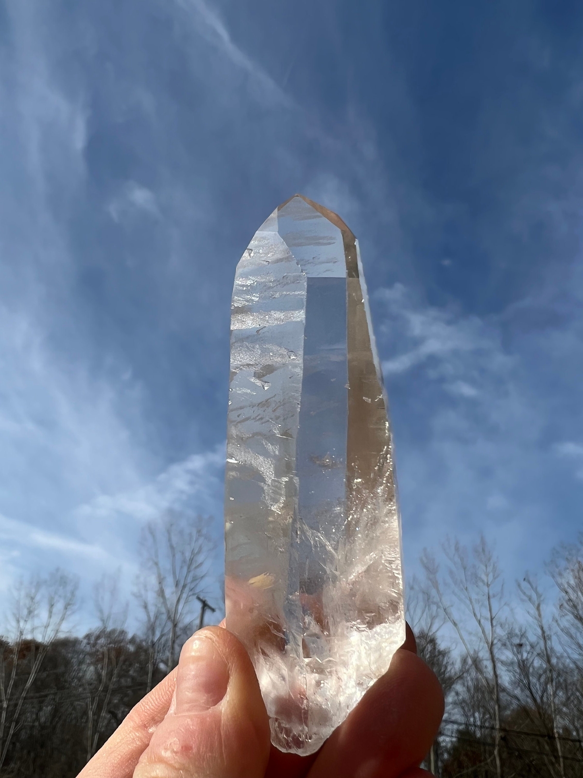 Lemurian “Seed” Quartz Crystal Point, Lemurian Quartz from Minas Gerais, Brazil