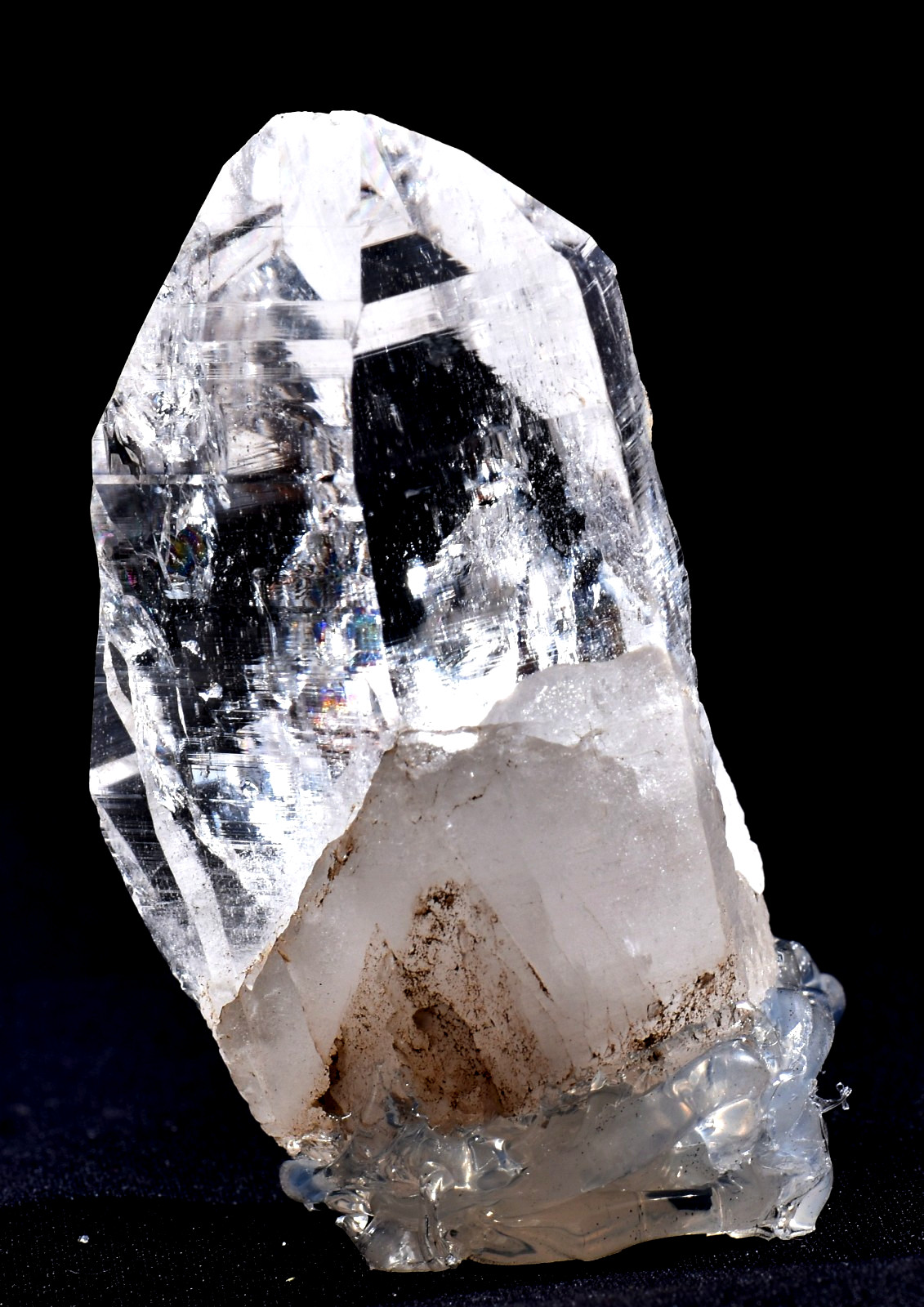 Himalayan silver quartz lemurian rainbow soul meditation sacred energy #1076