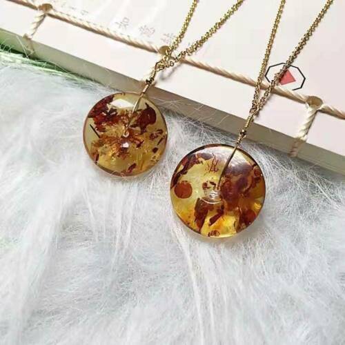 100% Natura flowerl Amber Gemstone Heaing Stone Woman Best Pendant AAAAA