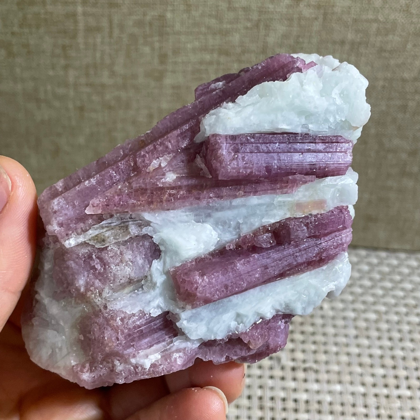 237g TOP Red Tourmaline Crystal Rough Mineral Healing Specimen