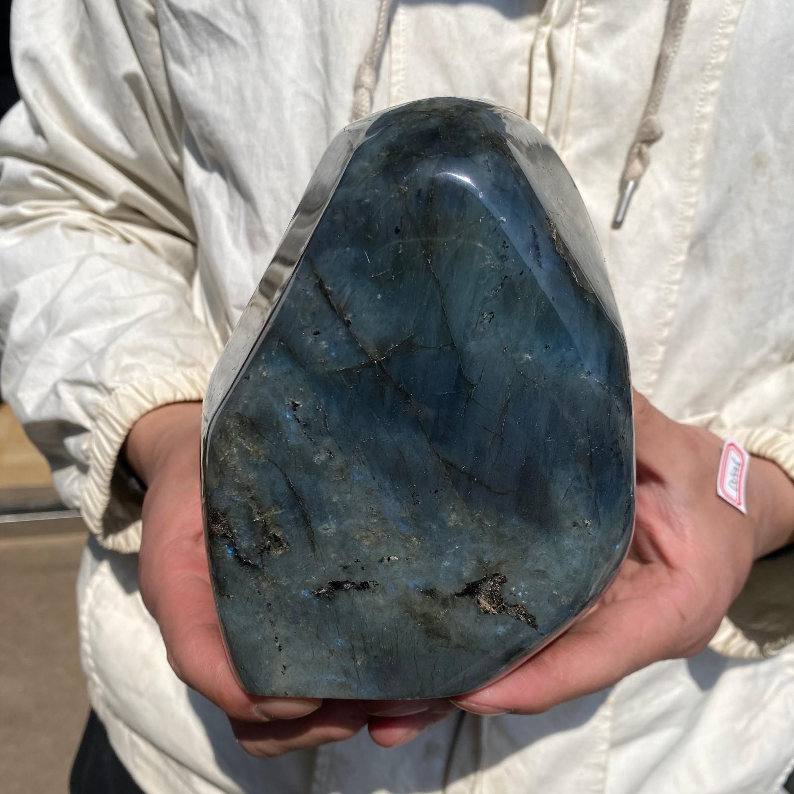 4.9lb Natural Gorgeous Labradorite Quartz Crystal Stone Specimen Healing