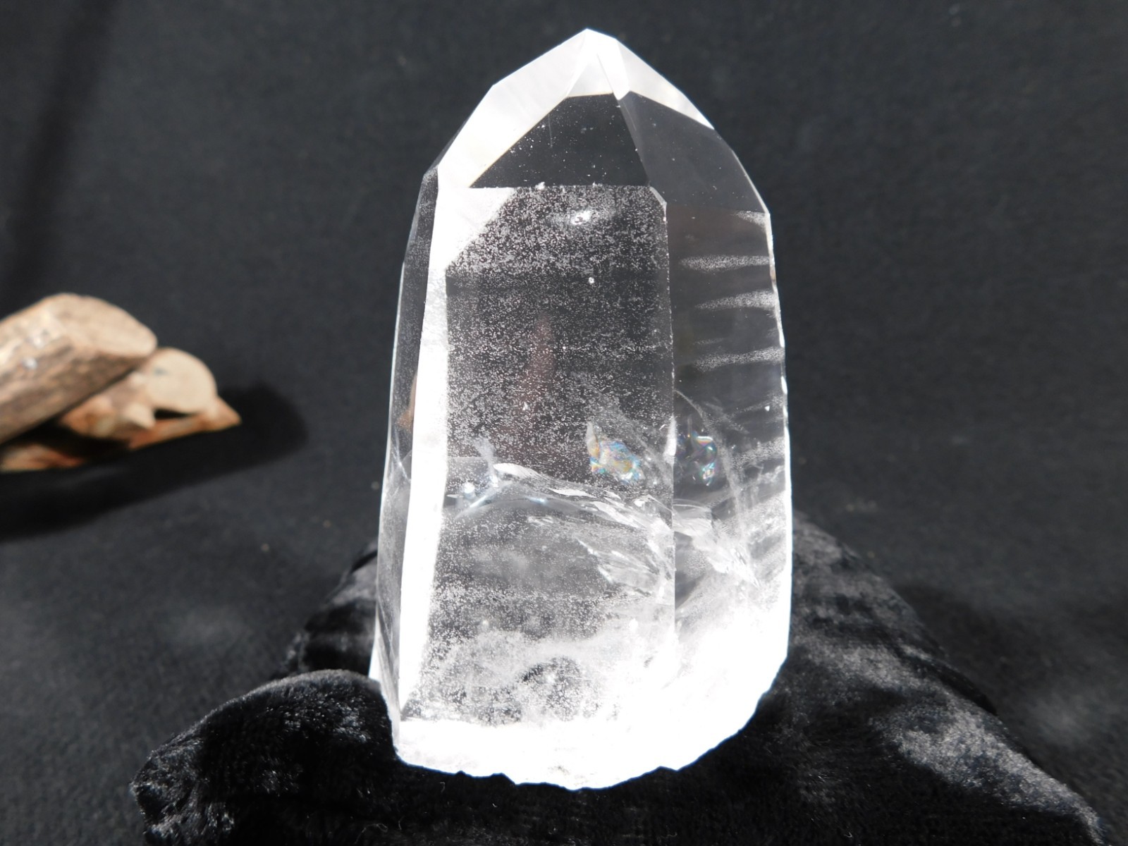 LARGER! SUPER Translucent LEMURIAN Quartz Crystal From Brazil 303gr
