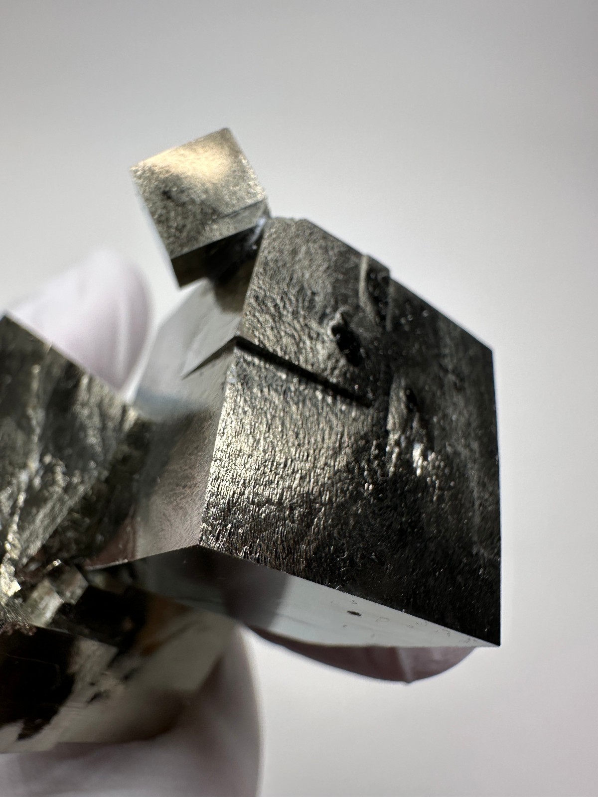 LARGE Rare Lusterous Entwined Interlocking Pyrite Cube Cluster_Spain