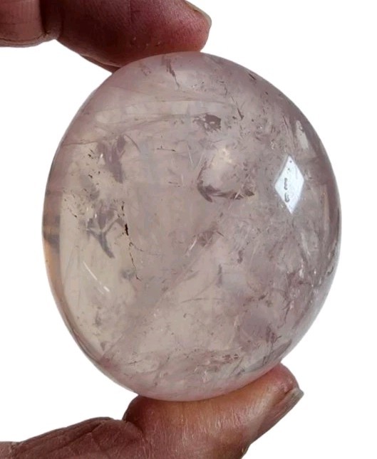 Rose Quartz “Premium Grade” Crystal Polished Pebble 96.4 grams.