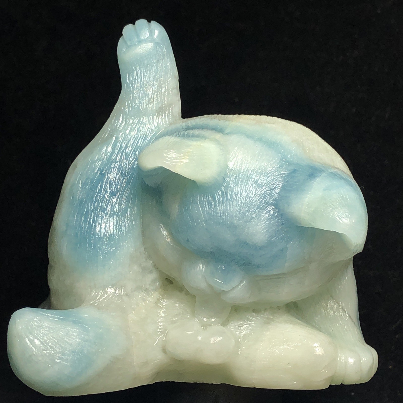 CAT HAND-CARVED NATURAL AMAZON STONE CRYSTAL QUARTZ MINERAL SPECIMEN COLLECTION.