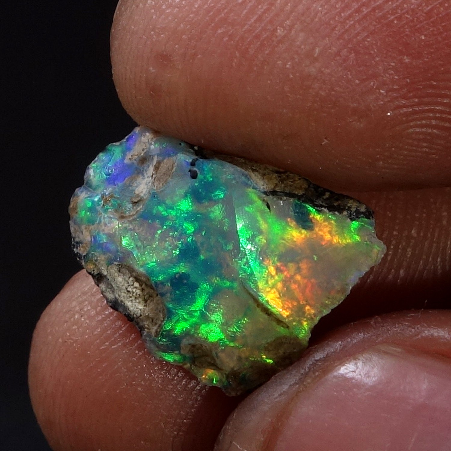 Natural Opal Rough 04.30 Cts Dry Ethiopian Opal Rough, Welo Opal Raw Fire Opal