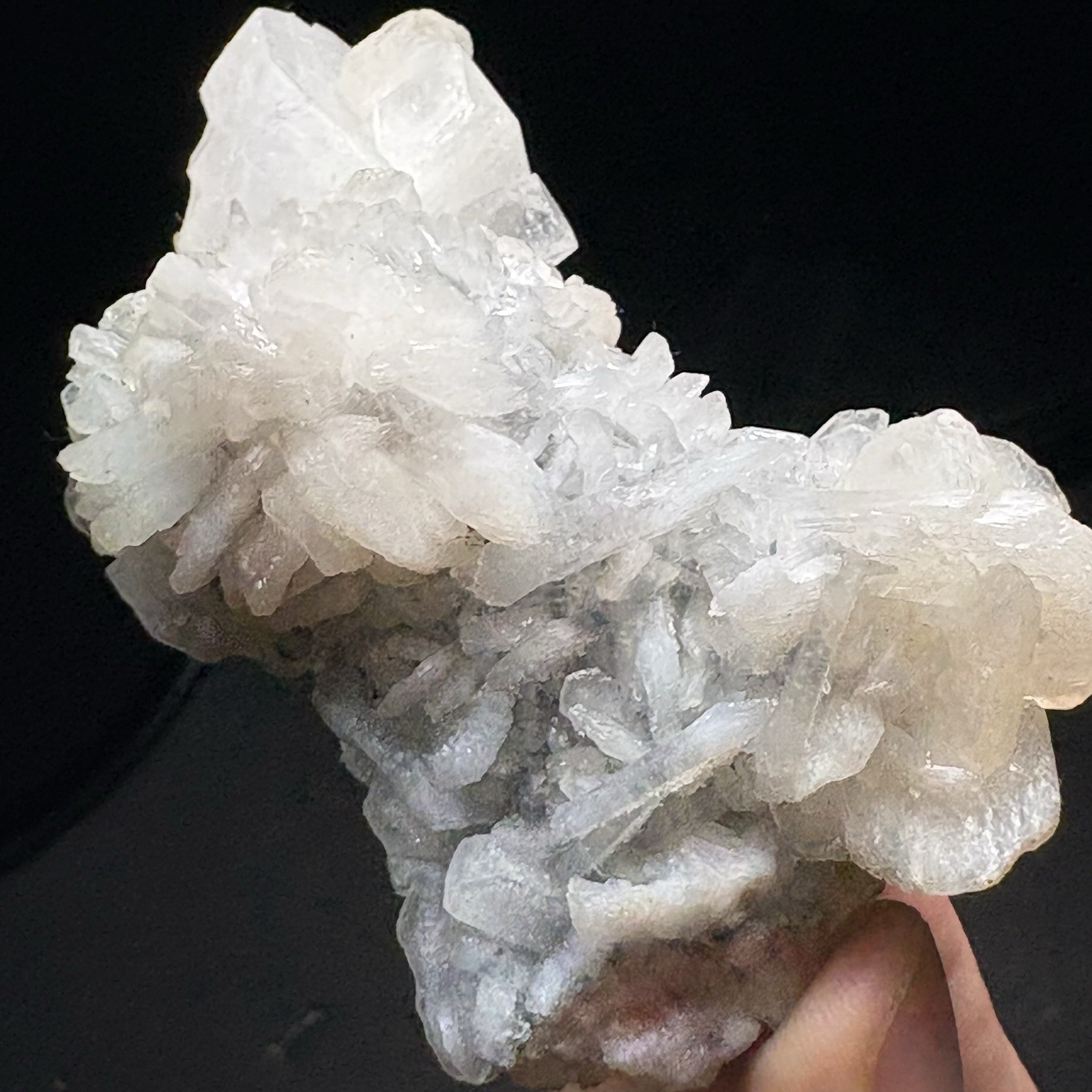 Natural Apophyllite Stilbite Crystal Specimen India Zeolite Healing Raw Mineral