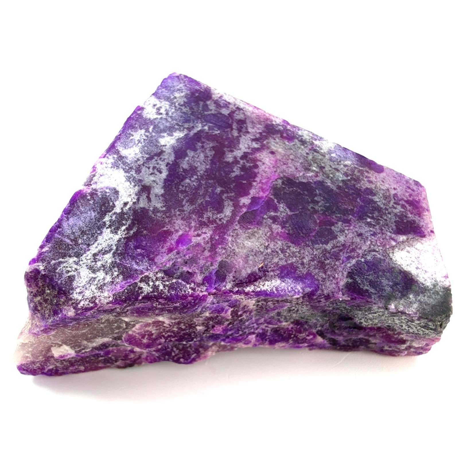 PURPLE ‘GEL’ SUGILITE FROM WESSELS MINE, SOUTH AFRICA – 3X LAPIDARY ROUGH, 70TGW