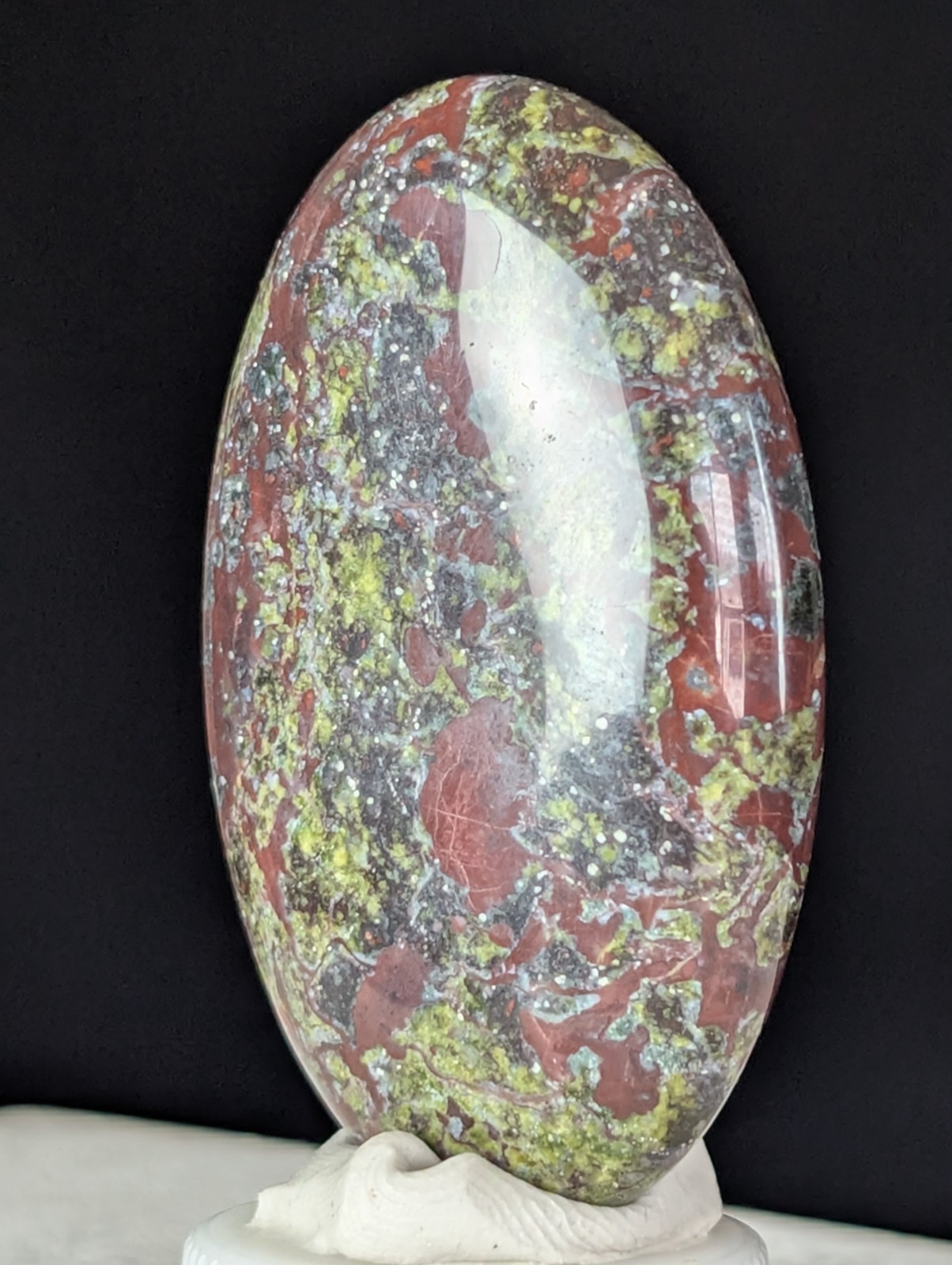 Dragon Blood Palmstone Crystal Gemstone Fidget Worry Palm Stone Polished