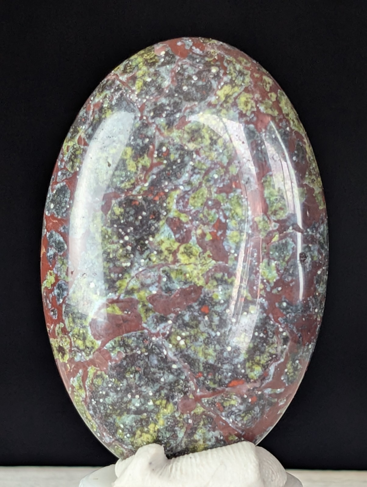 Dragon Blood Palmstone Crystal Gemstone Fidget Worry Palm Stone Polished