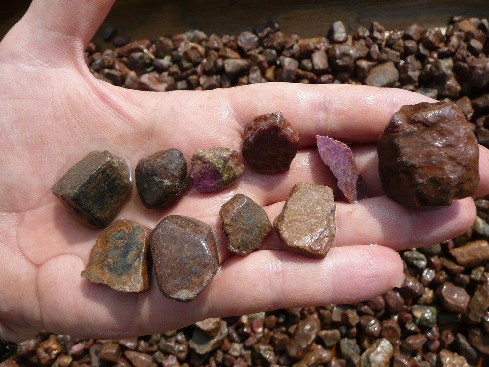 3 lbs Ruby Sapphire Corundum Rough Stones-Natural Crystal Mineral Rock Tumbling