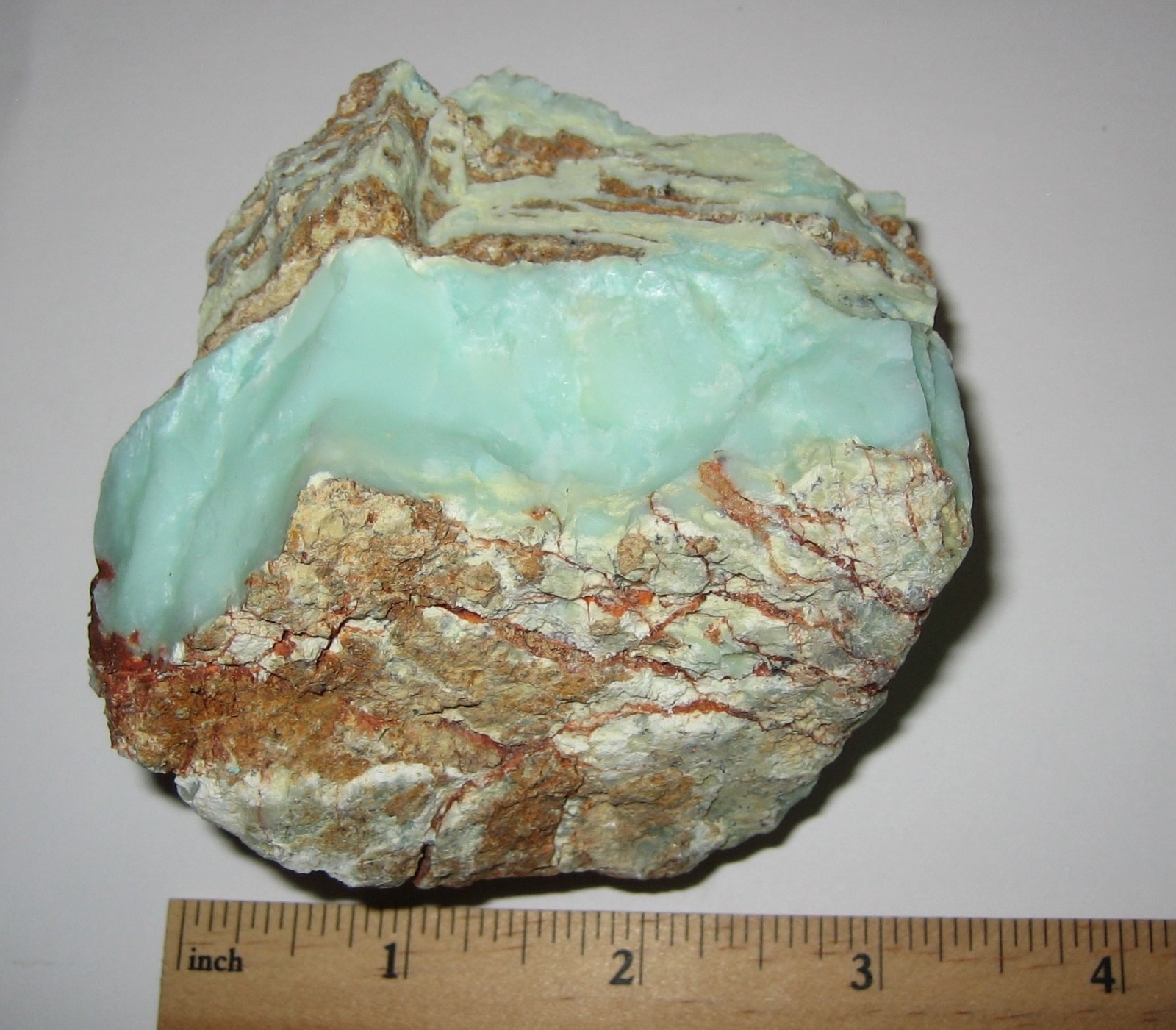 3″ RARE NATURAL ROUGH GREEN OPAL CRYSTAL MINERAL FROM BULGARIA ~ 288.1grams *2