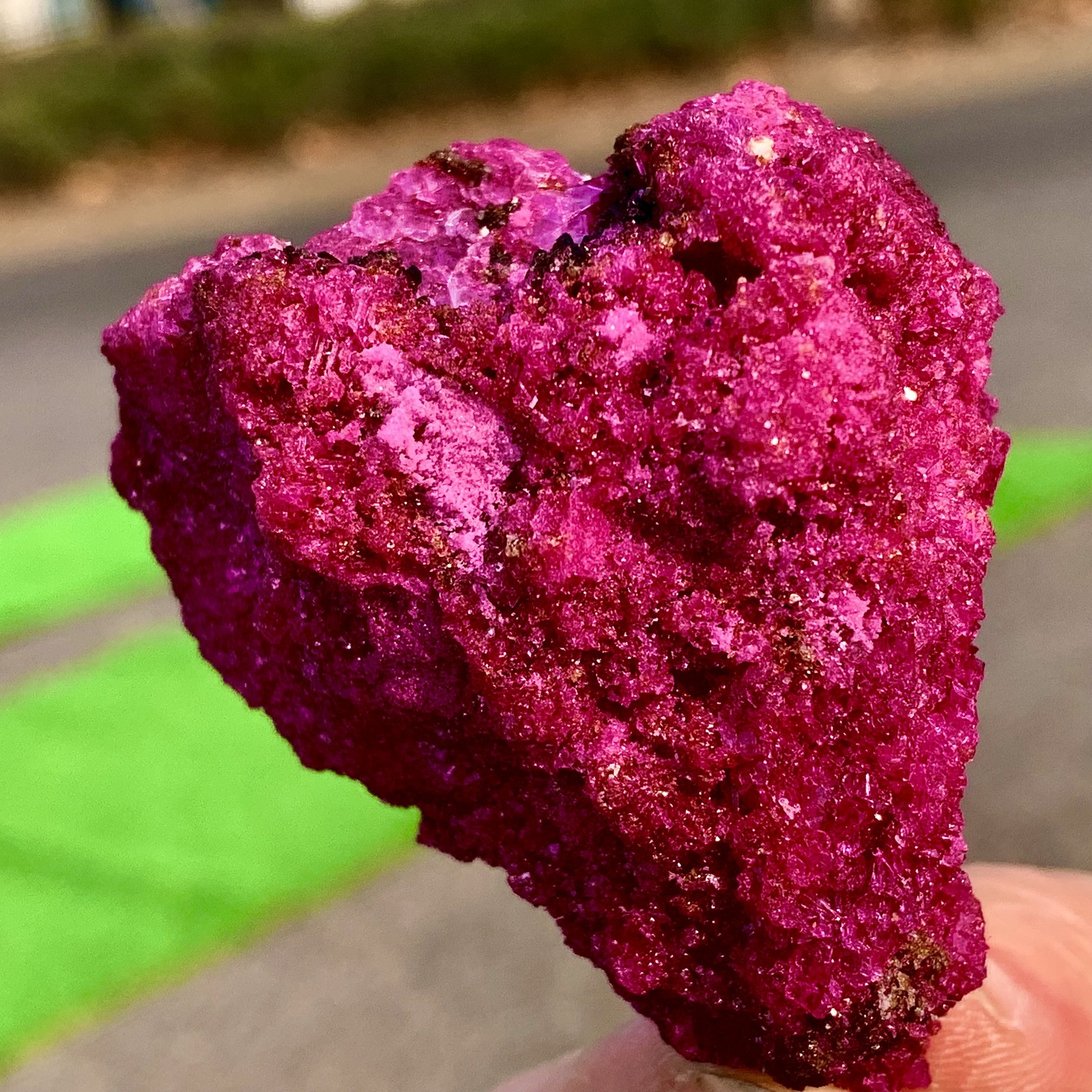 85G Natural Rough Red Corundum Phlogo Pit Mineral Spirits Ruby Raw Gemstone