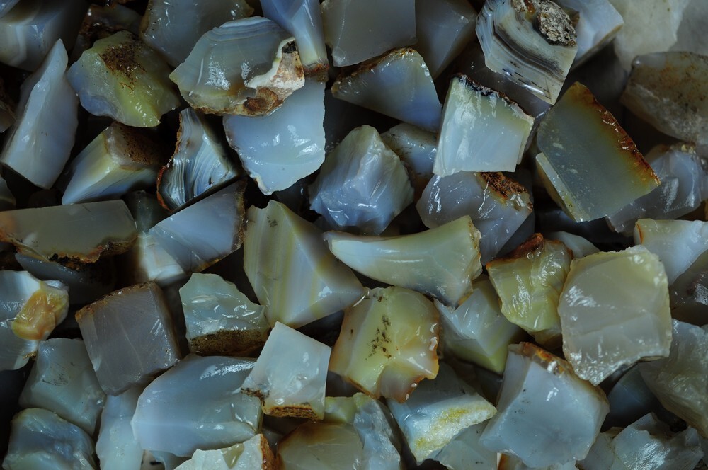 1/2 lb Agate Rough Stones – Natural Crystal Mineral Rock Tumbling (Mada)