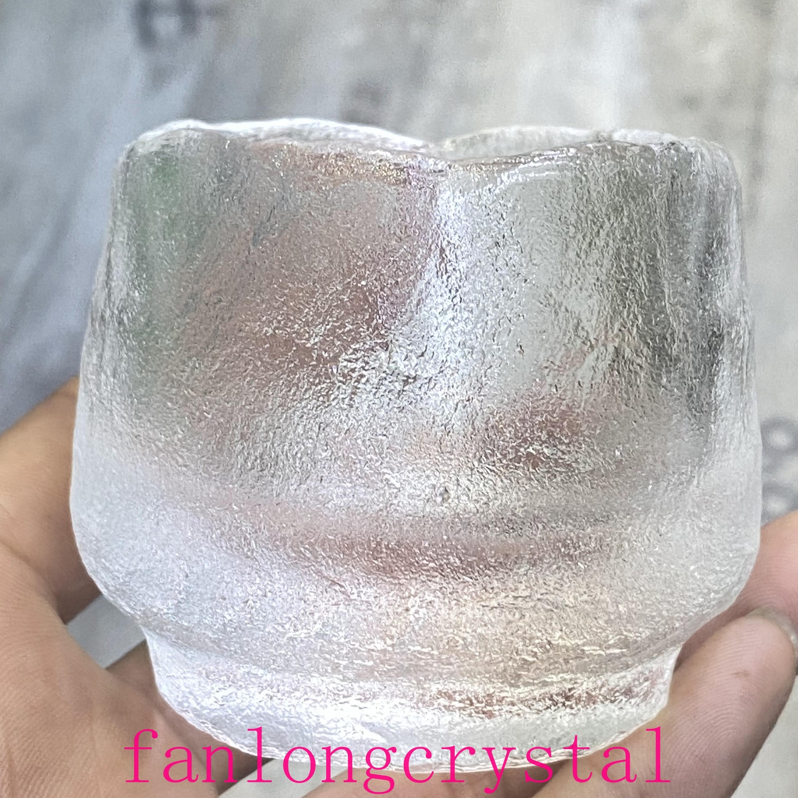 1pcs Natural Clear crystal Quartz Cup Crystal Carving Home Decor Reiki Gift