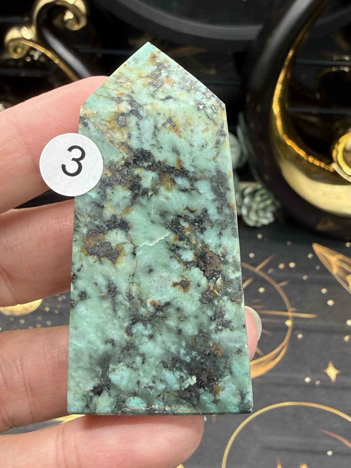 Natural African Turquoise small/mini Points Free shipping