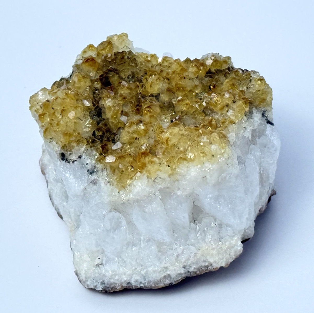 Golden Citrine Raw Crystal Cluster Geode 308 Grams