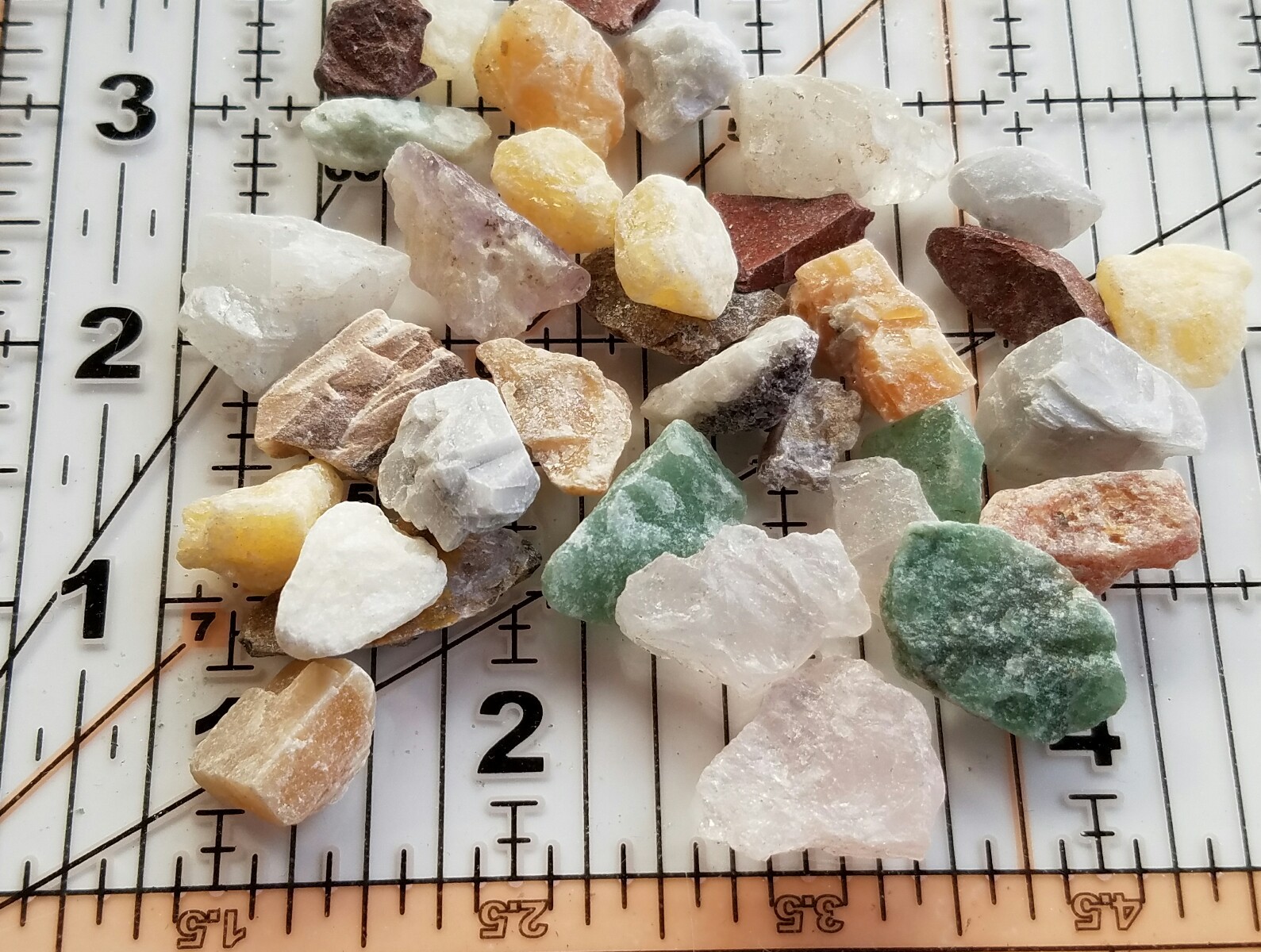 1 Pound Small Crafters Collection Rough Mix Gem Crystals Natural Jewelry Making