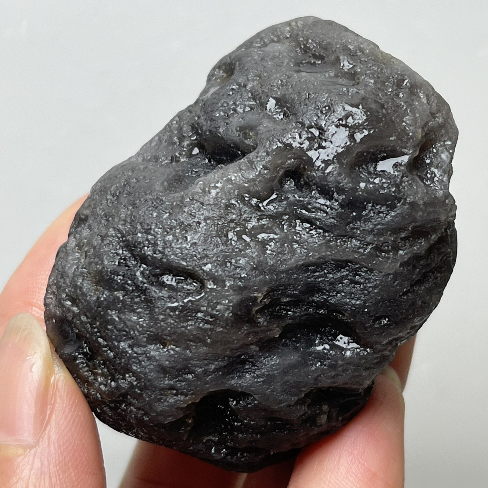 109gNatural Rough Agni Manitite 100% Indonesia Tektite Meteorite a s17
