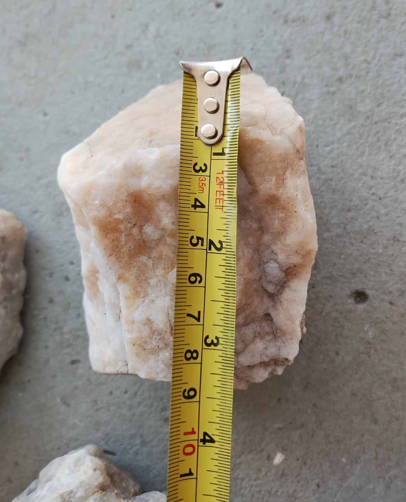 LARGE NATURAL ROUGH WHITE QUARTZ DISPLAY, GARDEN, ETC. PIECES, OVER 5LB LOT OF 3