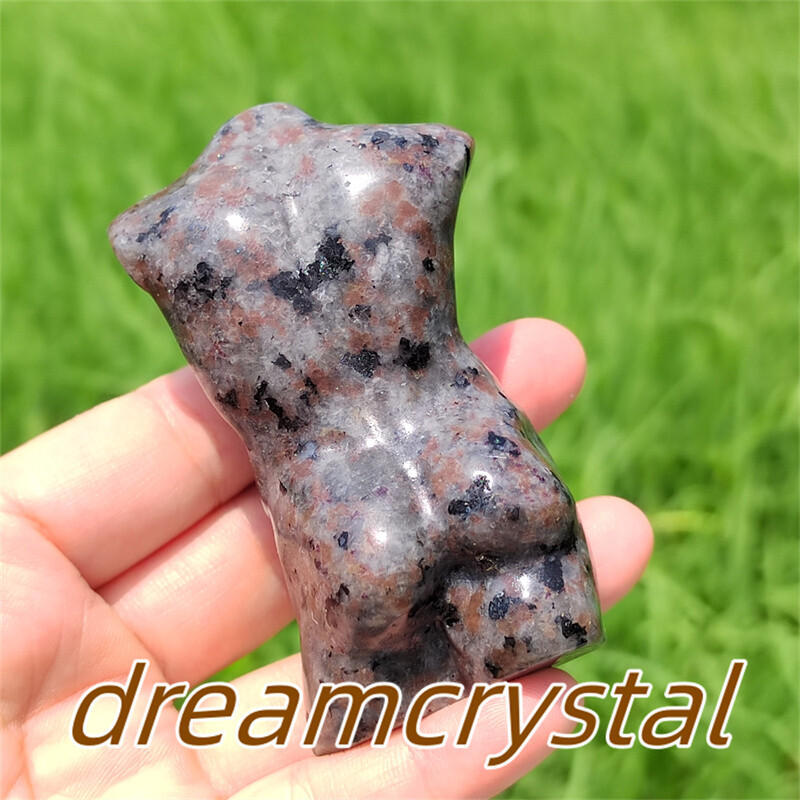 3″ Top Natural Yooperlite Carved Male Model Quartz Crystal Reiki Sculpture 1pc