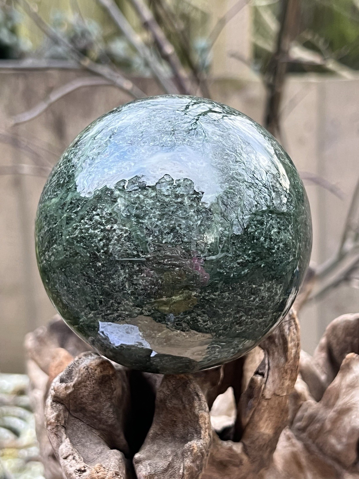 Jade Nephrite Himalayan Large Ball 1054g 87mm 11