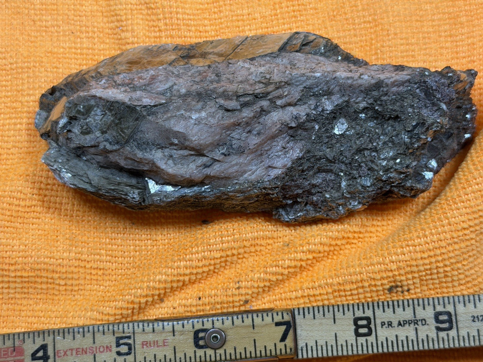 38th Parallel Muscovite Mica Pink Feldspar Coppedge Creek St James MO Specimen