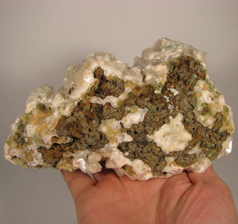 6.9″ Peach STILBITE Crystals Cluster – Ajanta Caves, India – 2.4 lbs.