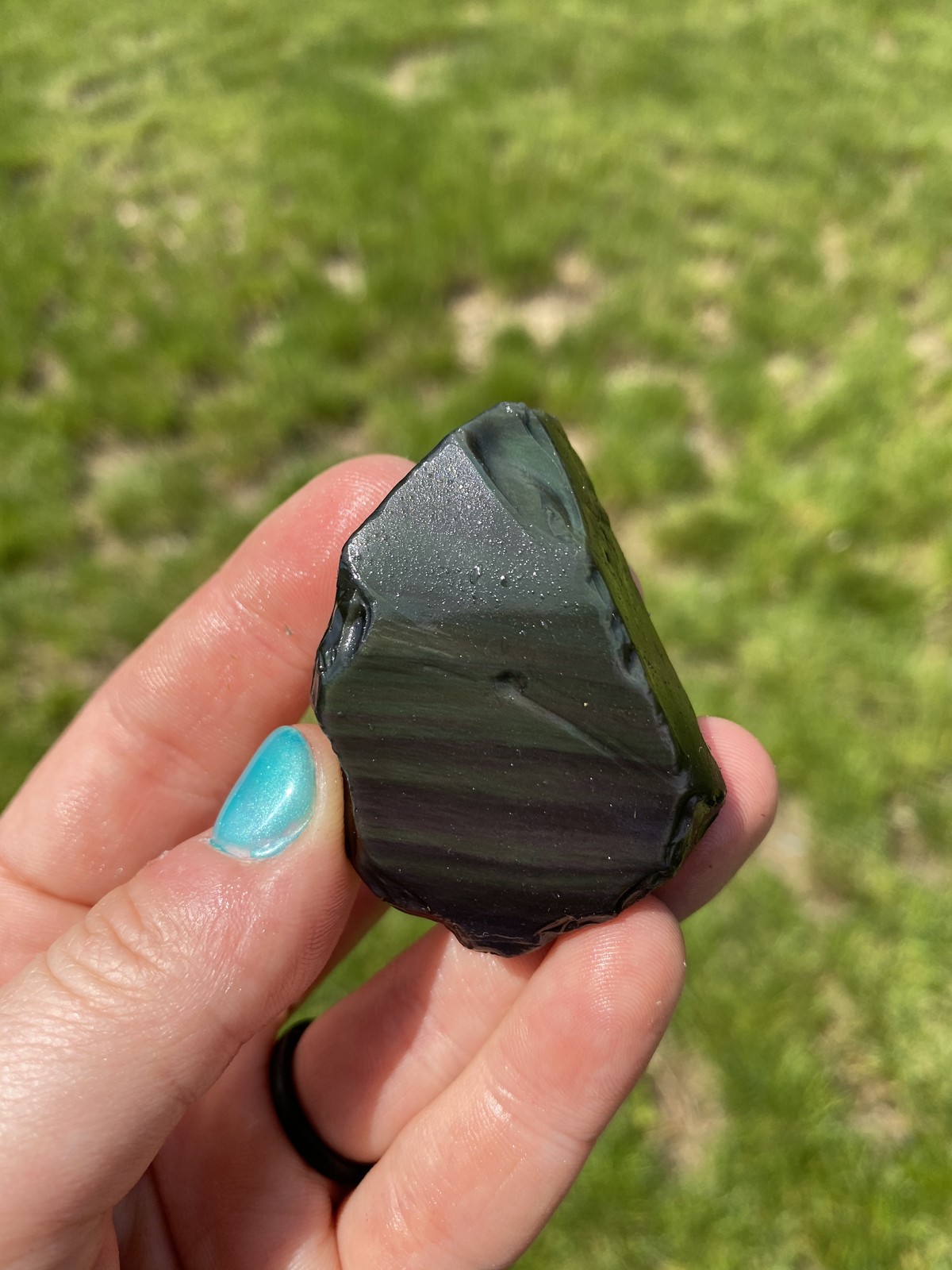 Raw Rainbow Obsidian Stone (1″ – 2.5″) Natural Rainbow Obsidian from Mexico