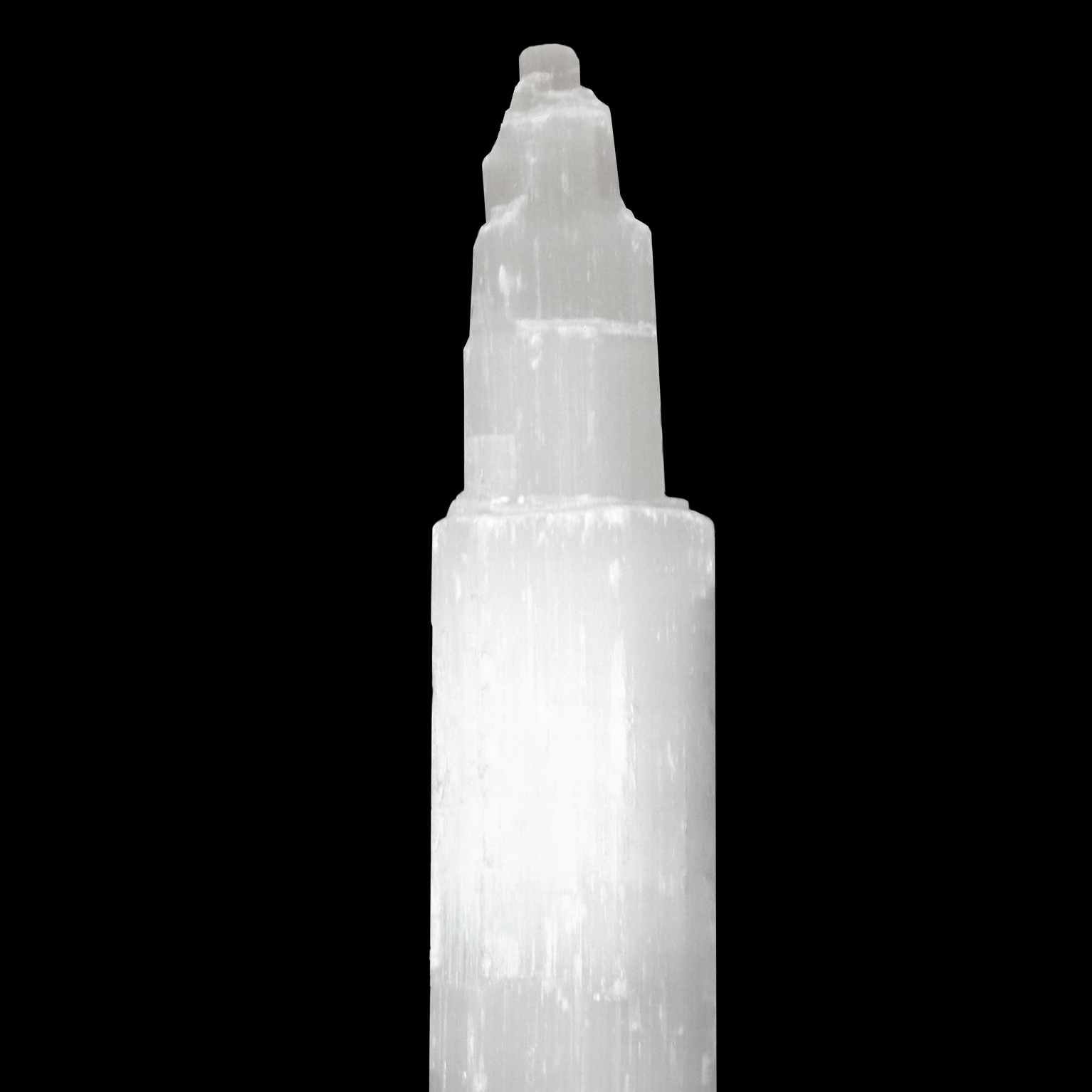 XL Selenite Tower Rough 8 ” inch Crystal Morocco Natural Carved Healing Energy