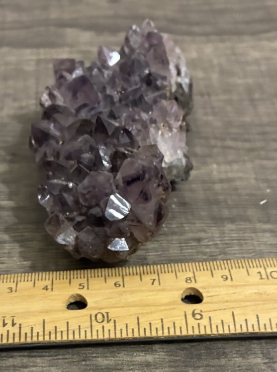Natural Amethyst geode quartz cluster crystal specimen Healing Weighs 6.7 Ounces