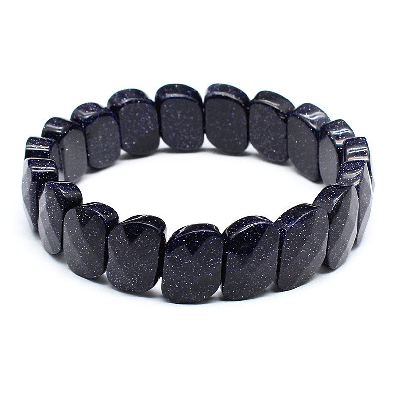 Natural heterosexual crystal healing cut tiger eye stone Indian agate bracelet