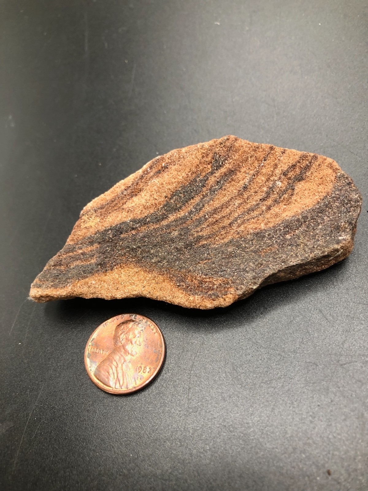 Sedimentary Sandstone Picture Rock Specimen 58g 3.25″ x 1.75″