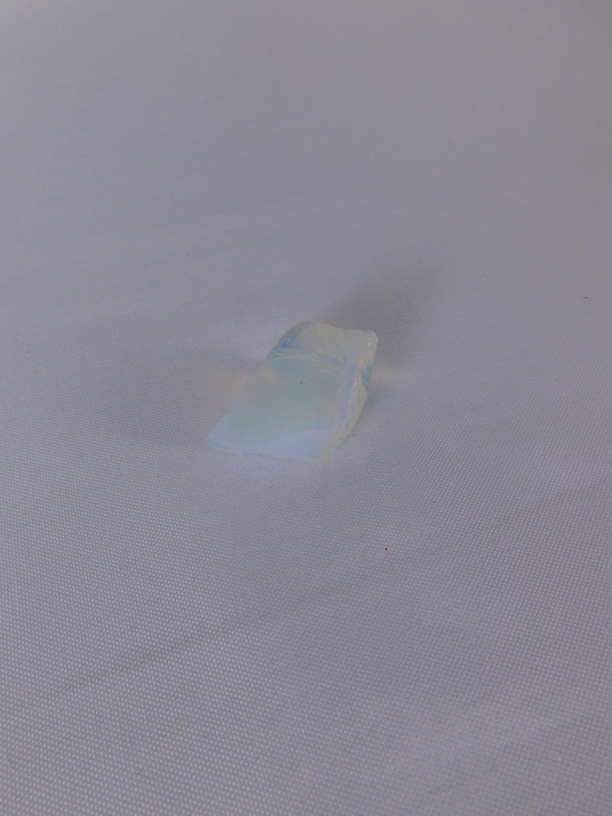 Small Natural Opalite Glass Chunk Iridescent Stone 0.9 Oz Witch Altar Decor