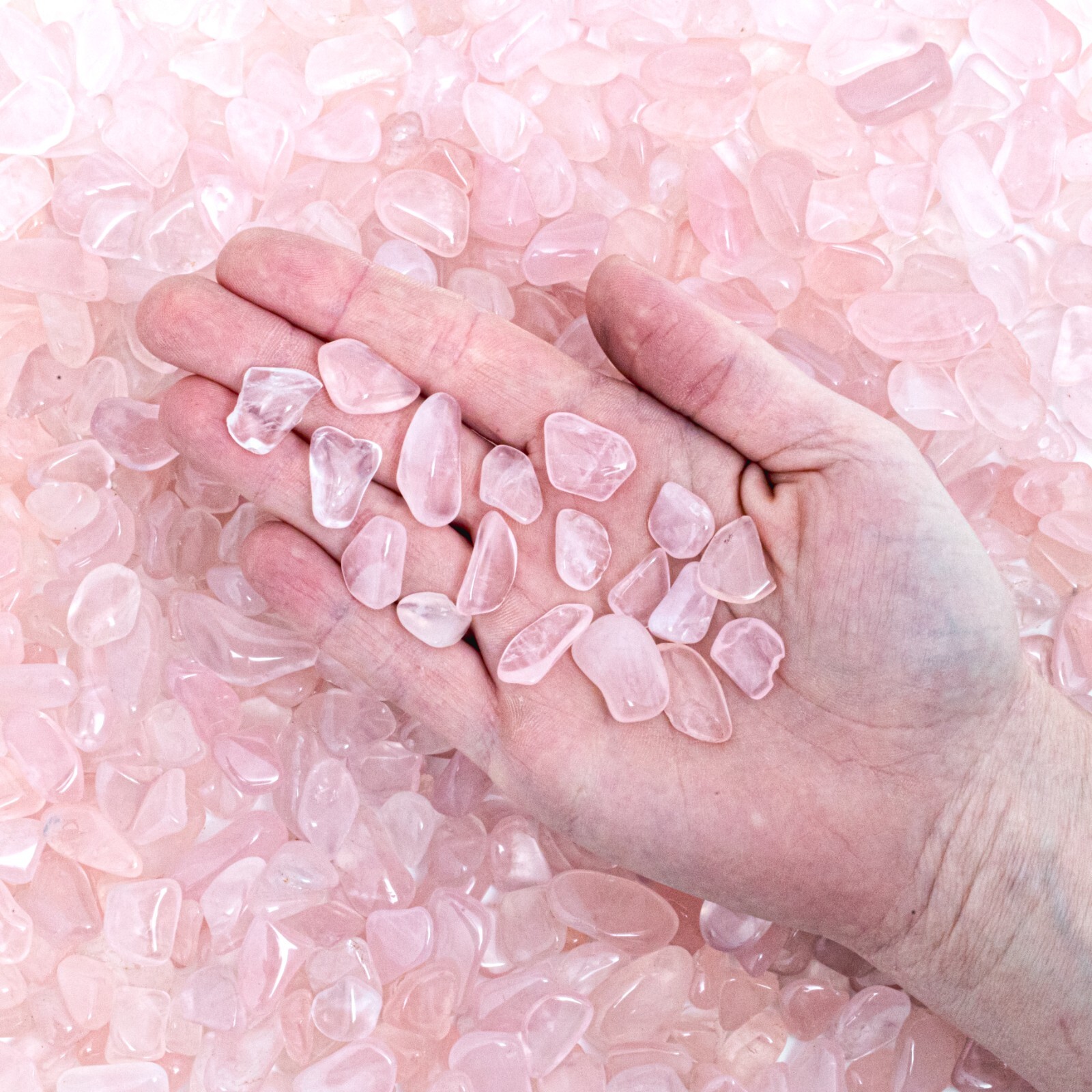 Tumbled Pink Girasol Quartz Gemstone Crystal Jewelry Making Gem Crafting Rock